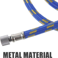 Geflochtener Airbrush-Luftschlauch mit Metallgelenk für den Anschluss an die Luftpumpe, einfach zu handhabender Ersatzschlauch
