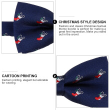 Estilo de Natal Bow tie pré-amarrado formal Smoxedo acessório para homens para festa de Natal e festa roupas ocasiões