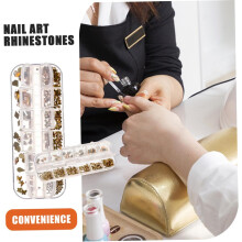 Strass per nail art Ab, gemme per unghie per uso domestico e in salone, materiale sicuro, forme miste per progetti creativi