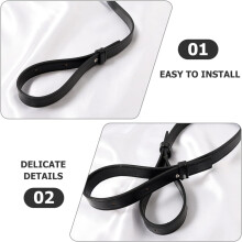Leather Purse Strap Replacement Adjustable Crossbody Bag Shoulder Belt with Buckle