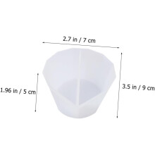 4 stk. silikon-epoksy-blandekopper med 2, 3, 4, 5 rom for DIY-harpikshåndverk