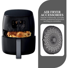 Zubehör für Heißluftfritteusen: Antihaft-Grillpfanne mit Silikonhülle, 25,3 x 23,4 cm
