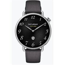 (Black) XIAOMI Watch S4 41 mm Smartwatch - Stainless Steel Case, 150 Sports Modes, Fluororubber Strap (Green/Gold/White/Black)