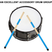1 Pair Bamboo Drum Brush Percussion Instrument Drum Stick Practical Comfortable Stylish Simple Design Random Color