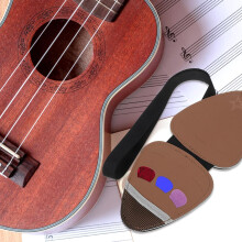 Can Hold 24 Guitar Picks Leather Guitar Pick Holder Multi-purpose Lightweight Storage Bag