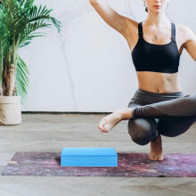 Espesso almofada de equilíbrio azul céu yoga tapete macio espuma almofada para treinos de ginásio e treinamento de Pilates