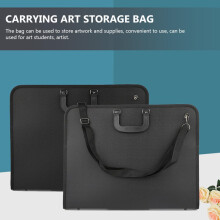 Sacoche de rangement portable pour dessin d'artiste avec poignée pour porte-documents, sac fourre-tout en toile