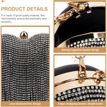 Cadeia de strass Design embreagem de saco da noite para Lady Dinner Party única bolsa em forma de coração