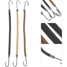 15 pezzi di elastici per capelli, ganci, fermacoda, cordini elastici per acconciature spesse, multicolore nero, marrone, albicocca per donna
