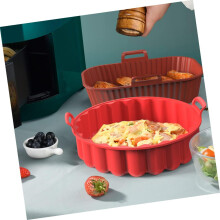 Tapis de cuisson en silicone réutilisable antiadhésif pour friteuse à air