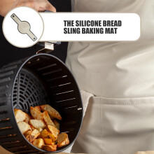 Silikonbrödmatta med långa handtag för kommersiellt bruk och kakbakning, non-stick