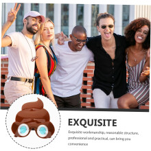 Lustige Partybrille in Kackhaufenform – Sonnenbrille für Strandpartys und Festivals – Bequem zu tragen