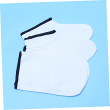 2 pares Luvas de cera de parafina para cuidados de mão e pé Material de algodão Terry para terapia de banho de cera