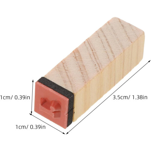 Stempelset aus Holz mit Kleinbuchstaben, 40 Mini-Buchstabenstempel 1