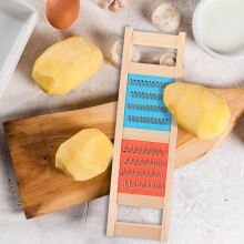 Slicer de vegetais de aço inoxidável e conjunto de grelha reutilizável com protetor de mão