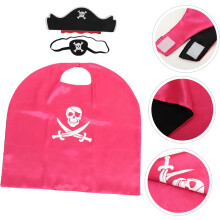 Cape de pirate pour Halloween, idéale pour les garçons et les filles. Tissu léger et facile à ranger.