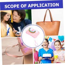 Regenbogenfarbener Plüsch-Schlüsselanhänger, Geldbörse, Kartenhalter für Mädchen, Mini-Geldbörse, kleine rosa Geldbörse, Rucksackanhänger