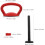 Kettlebell handgreep en basismoerset, rode halteradapter 1