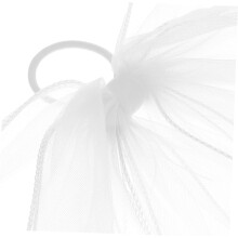 Bridal Veil Headband para casamentos macio branco arco cabelo acessório encantador e versátil