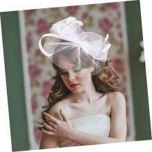 Pălărie Fascinator cu fundă fluture și bentiță de mireasă pentru petrecere de ceai