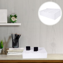 Cutie de depozitare pentru telefoane mobile cu grilă multiplă, cu compartimente separate, organizator de birou din PAL