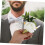 Boutonniere flor simulada para casamento Pin artificial elegante 1