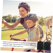 Halbfingerhandschuhe aus Leder für Outdoor-Sportarten, strapazierfähige Schutzhandschuhe zum Reiten