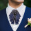 Ciondolo per papillon da sposo con strass, accessorio per papillon da matrimonio. 1