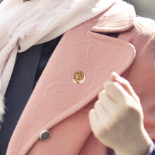 Mini clip diffusore di aromi magnetico per mascherine con 6 dischetti di cotone, 15 mm, oro rosa, piccola clip per mascherine con oli essenziali