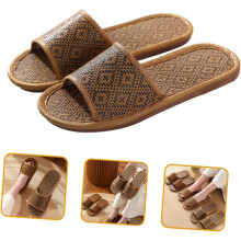Pantuflas de ratán transpirables unisex antideslizantes para interiores, ligeras.