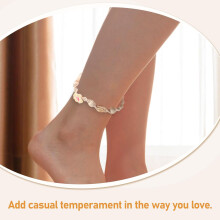 Sada ručne vyrábaného nastaviteľného náramku a náramku na členok v bohémskom štýle