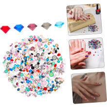 1bag Mixed Rhinestones Nail Art Pointed Diamonds Manicure DIY Supplies Nail Decors Ornaments