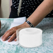 Elastisches Netzgewebe aus Polyester-Rosshaargeflecht, 5 cm breit, steifes Verstärkungsband für Bastelarbeiten, Nähen und Brautkleider