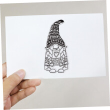 Santa Claus Seal Stamp for Making Decoration Scrapbooking Christmas Craft DIY Stamp Cutter Mushroom House Design