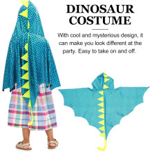 Dinosaur Hooded Cape Costume Halloween Festival Cloak Party Dress-up Outdoor Dinosaur Cloak