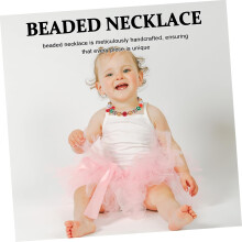 Collana natalizia con perline per bambini e bambine, ciondolo delicato, gioiello per bambine