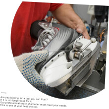 Affûteuse de patins à glace et conditionneuse pour patins de hockey, pierre à aiguiser en grès blanc, outil rouge