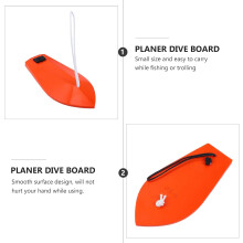 Tabla de pesca de buceo para pesca de arrastre, accesorio de 150 mm, línea naranja y blanca, tabla de pesca con cebo para barco.