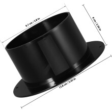Plastic Flange Air Duct Adapter Abs Round Air Vent Connector with Efficient Airflow Modern Sleek Design