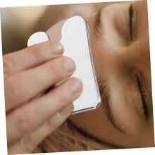 Tabela de raspagem de aço inoxidável para rosto Gua Sha ferramenta de massagem redutor duplo queixo rosto raspador para massagem facial