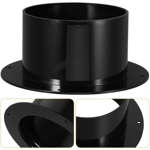 Plastflänsluftkanaladapter ABS rund luftventilkoppling med effektivt luftflöde Modern elegant design
