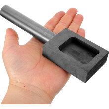 Molde de fundição de grafite 280g Molde de fundição de metal para jóias de lingote de prata de ouro DIY para refinação de metais