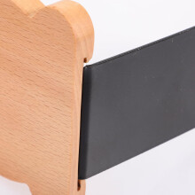 Coelho de madeira Bookend Fin de livro decorativo para prateleira e mesa de escritório
