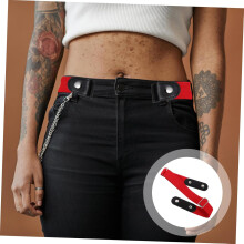 Elastischer Gürtel ohne Schnalle für Damen und Herren, verstellbar, dehnbar, leicht und bequem