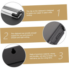 Compartimente pentru clipboard, design rezistent pentru documente de birou, cu suport lateral pentru pixuri