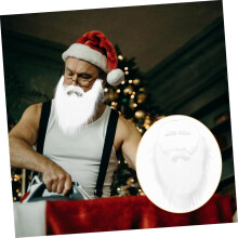 Plush Beard and Eyebrow Fake Beard for Christmas Cosplay Props Creative Party Decorations