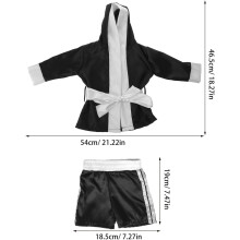 Boxkostüm für Neugeborenenfotografie, süßes Boxershorts-Bademantel-Outfit für Jungen und Mädchen, Babyparty