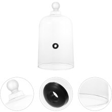 Kochdeckel aus Glas, Schutzabdeckung, leicht, weiß, lebensmittelecht, aus robustem, weißem Material, ideal für Snacks und Kuchen.