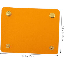 Griffschutzhülle aus Leder für Gepäck, Koffer und Handtaschen, Gelb, Reiseaccessoire