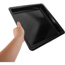 Bandeja para asar de acero al carbono para horno, 32,2 x 32,2 x 3,2 cm, antiadherente.
